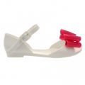 Girls White Frappe Bow Sandals (29-32) 44525 by Lelli Kelly from Hurleys