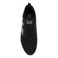 Mens Black Eagle Logo Mesh Running Trainers 38424 by EA7 from Hurleys