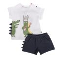Baby White/Navy Chef S/s T Shirt + Shorts Set 101612 by Paul Smith Junior from Hurleys