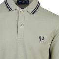 Mens Sage Green Twin Tipped S/s Polo Shirt 108325 by Fred Perry from Hurleys