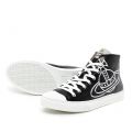 Mens Black Plimsoll High Top Eco Leather Trainers 91123 by Vivienne Westwood from Hurleys