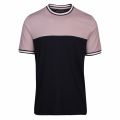 Mens Dusky Pink Silva Paneled S/s T Shirt 36049 by Ted Baker from Hurleys