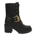 Womens Black Elegant Buckle Lace Boots 92682 by Versace Jeans Couture from Hurleys