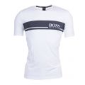Mens White Logo Lounge S/s Tee Shirt 9989 by BOSS from Hurleys