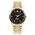 Womens Gold/Black The Wallace Bracelet Watch 80032 by Vivienne Westwood from Hurleys