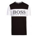 Athleisure Mens Black Tee 6 Colourblock S/s T Shirt 73601 by BOSS from Hurleys