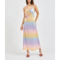 Womens Pastel Lilac Vitone Rainbow Slip Maxi Dress 107646 by Vila from Hurleys