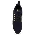 Mens Navy Suede BTLR Hiker Trainers 41875 by Mallet from Hurleys
