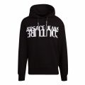 Mens Black Big Logo Hooded Sweat Top 75718 by Versace Jeans Couture from Hurleys