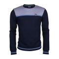 Mens Night Blue Tennis Classic L/s Sweat Top 6996 by EA7 from Hurleys