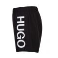 Mens Black Abas Logo Swim Shorts 57182 by HUGO from Hurleys