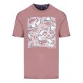Mens Dusky Pink Stowart Bird Graphic S/s T Shirt 43923 by Ted Baker from Hurleys