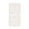 Baby White Knitted Blanket 80391 by Katie Loxton from Hurleys
