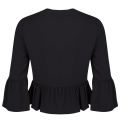 Womens Black Ruched Peplum Jacket 20269 by Michael Kors from Hurleys