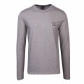 Casual Mens Light Grey Tacks L/s T Shirt 45051 by BOSS from Hurleys