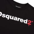 Boys Black Branded S/s T Shirt 78620 by Dsquared2 from Hurleys