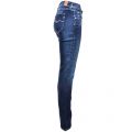 Womens Blue Wash Vicki Straight Fit Jeans