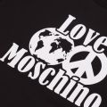 Mens Black Globe & Peace Regular Fit S/s T Shirt 43125 by Love Moschino from Hurleys