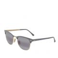 Matte Grey/Gold RB3716 Clubmaster Metal Sunglasses 43506 by Ray-Ban from Hurleys