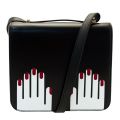 Womens Black Hands Leather Marcie Cross Body Bag 66608 by Lulu Guinness from Hurleys