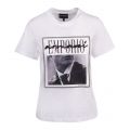 Womens White Photo Print S/s T Shirt 82133 by Emporio Armani from Hurleys