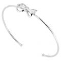 Womens Silver & Crystal Hosanna Mini Bow Fine Cuff Bracelet 24507 by Ted Baker from Hurleys