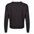 Womens Black Eagle Ribbon Sweat Top 29054 by Emporio Armani from Hurleys