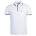 Penguin Mens Bright White Earl Tipped S/s Polo Shirt 21559 by Original Penguin from Hurleys
