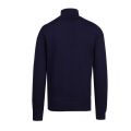 Mens Navy Blue Branded Half Zip Sweat Top 59330 by Lacoste from Hurleys