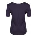 Womens Navy Artful Lives Woven Front S/s T Shirt 28673 by PS Paul Smith from Hurleys
