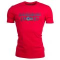 Mens Red Solin S/s T Shirt 17231 by Napapijri from Hurleys