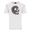 Mens White Skull Print Regular Fit S/s T Shirt 48619 by PS Paul Smith from Hurleys