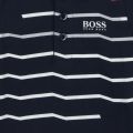 Toddler Navy Printed Stripes S/s Polo Shirt 84592 by BOSS from Hurleys