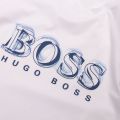 Athleisure Mens White Tee 4 Logo S/s T Shirt 75747 by BOSS from Hurleys