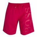 Mens Dark Red Orca Tonal Logo Swim Shorts 31855 by BOSS from Hurleys