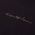 Womens Black Glitter Logo S/s T Shirt 93231 by Emporio Armani Bodywear from Hurleys
