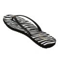Womens Black Jinx Zebra Flip Flops 89620 by Michael Kors from Hurleys