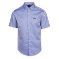 Athleisure Mens Blue Brodi_S Stretch Slim Fit S/s Shirt 36864 by BOSS from Hurleys
