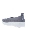 Womens Charcoal Uberknit Ballerina Bow Shoes 23840 by FitFlop from Hurleys