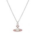 Womens Pink/Pearl Iris Bas Relief Pendant Necklace 54481 by Vivienne Westwood from Hurleys