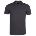 Mens Dark Grey Marl Tipped Pique S/s Polo Shirt 26245 by Pretty Green from Hurleys