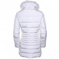 Womens White Faux Fur Trim Puffer Jacket 71008 by Armani Jeans from Hurleys