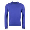 Mens Blue Embossed Logo Crew Sweat Top 29168 by Emporio Armani from Hurleys