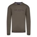 Mens Khaki Branded Anniversary Sweat Top 46809 by Ted Baker from Hurleys