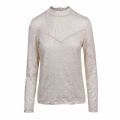 Womens Birch Vistasia Lace L/s Top 77137 by Vila from Hurleys