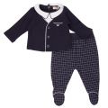 Baby Navy Outfit Romper 11632 by Armani Junior from Hurleys