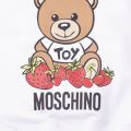 Girls White Toy Strawberry Sweat Top 101235 by Moschino from Hurleys