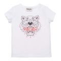 Baby White/Pink Core Tiger S/s T Shirt 91739 by Kenzo from Hurleys