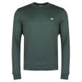 Mens Sinople Green Branded Crew Sweat Top 31022 by Lacoste from Hurleys