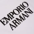 Womens White Branded S/s T Shirt 19856 by Emporio Armani from Hurleys